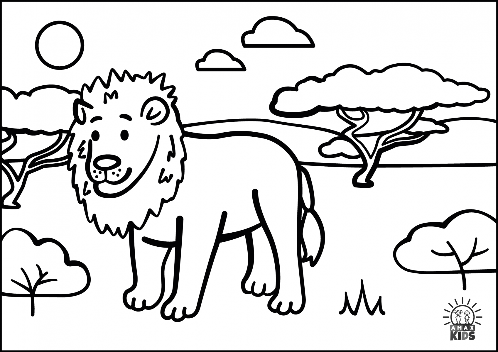 Coloring pages for kids with animals | Amax Kids