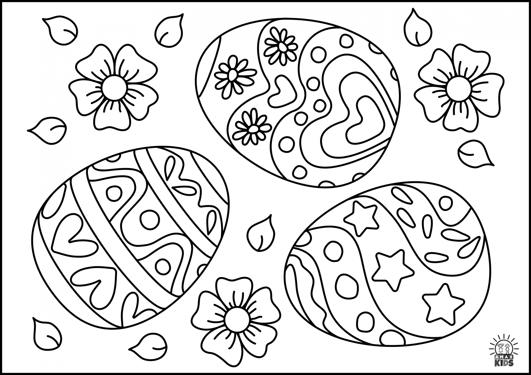 Easter Coloring Pages for Kids Amax Kids