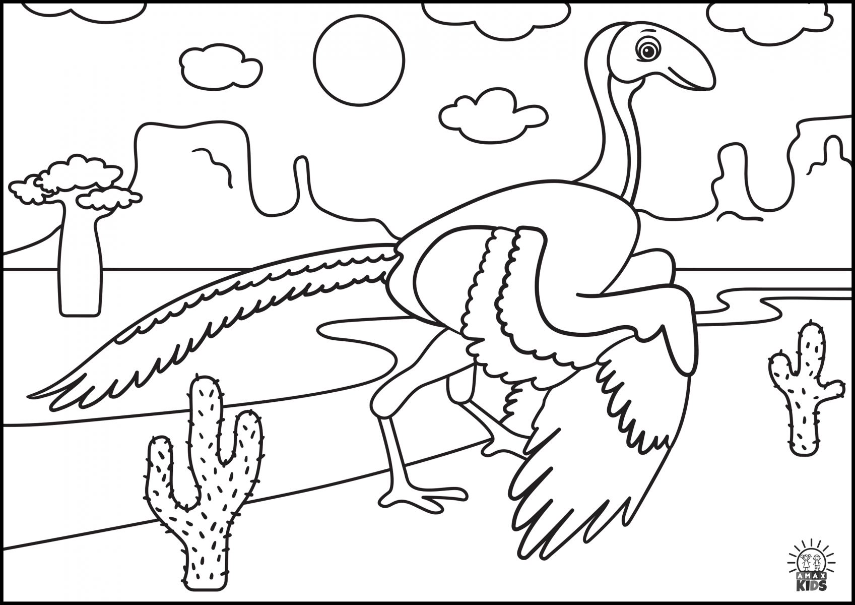 Download Coloring pages for kids with dinosaurs | Amax Kids