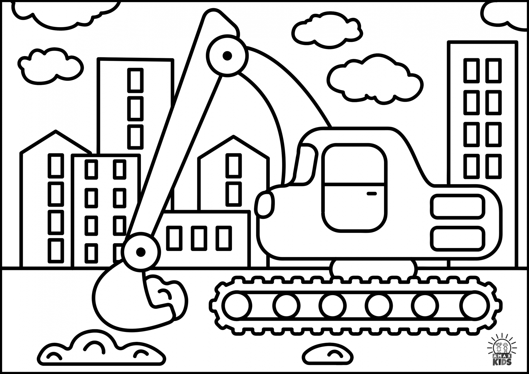 Coloring pages for kids with cars | Amax Kids