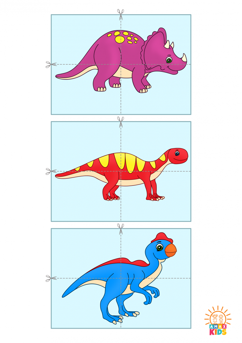 Dinosaur puzzles for kids Amax Kids