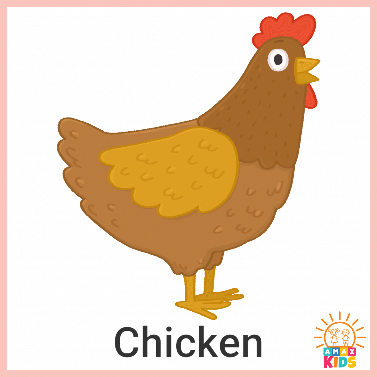 Слова chicken chicken. Карточка курица для детей. Животные для детей курица. Chicken карточка на английском. Курица рисунок.