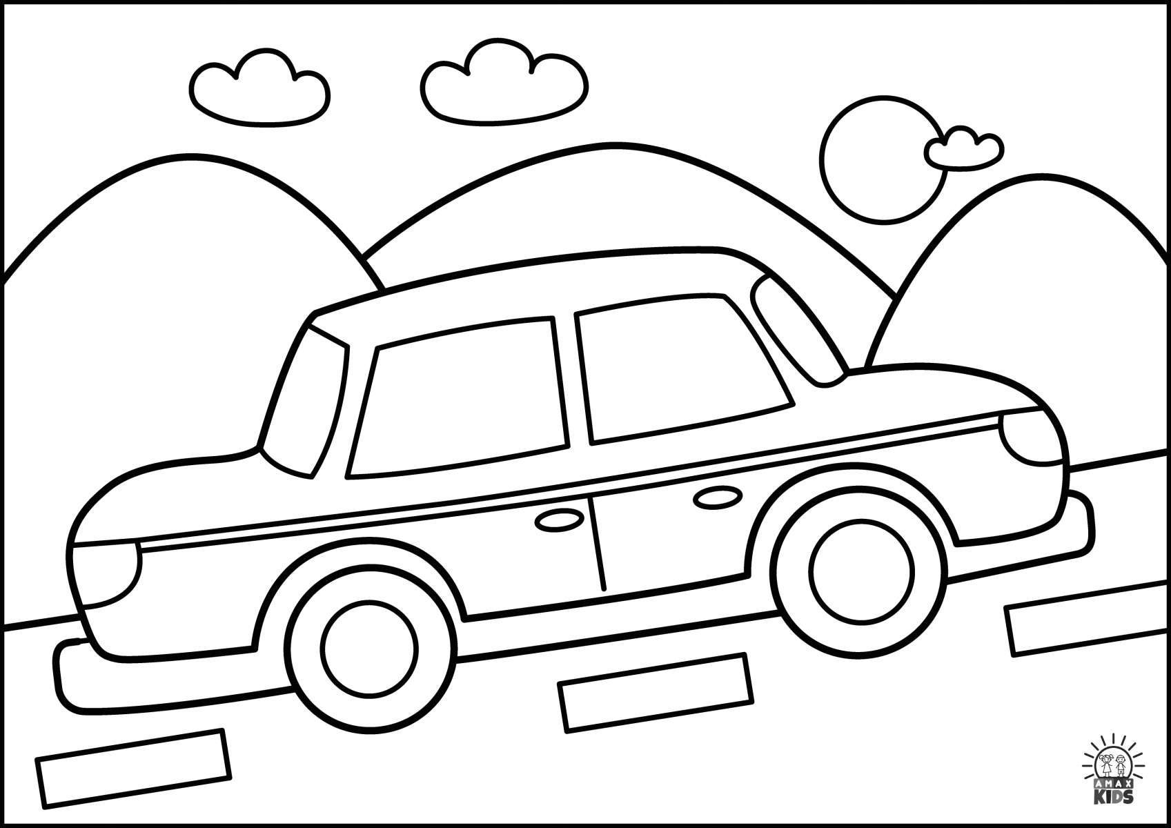 Coloring pages for kids – Transport | Amax Kids