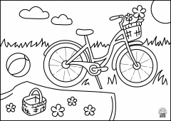 ColoringPage.Bicycle1