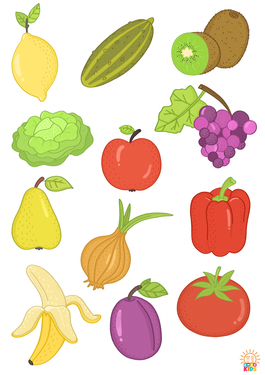 Free Printable Fruits And Vegetables