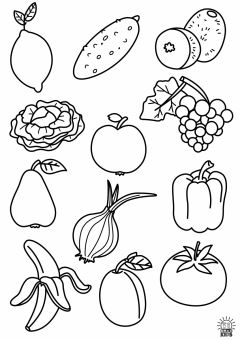 FruitsAndVegetables.BlackAndWhite