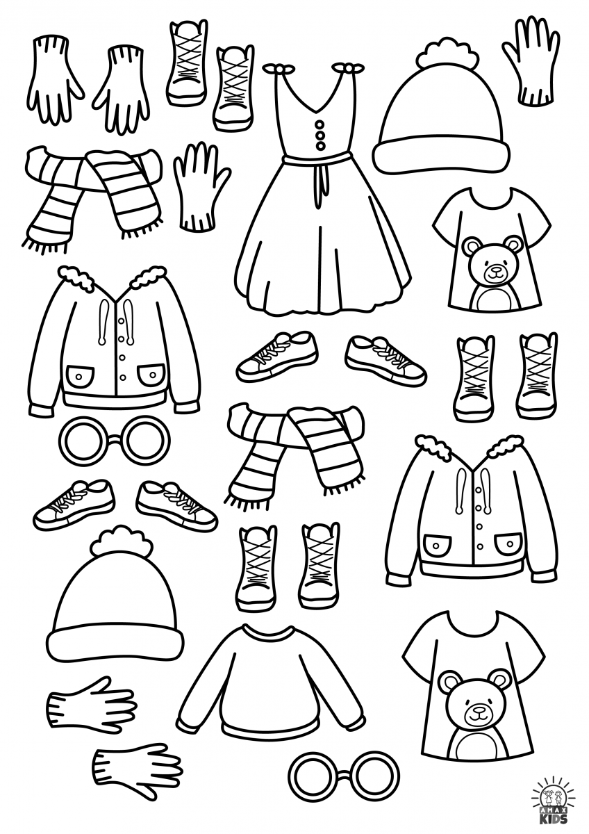 Printable Dress Up Paper Dolls – Family | Amax Kids