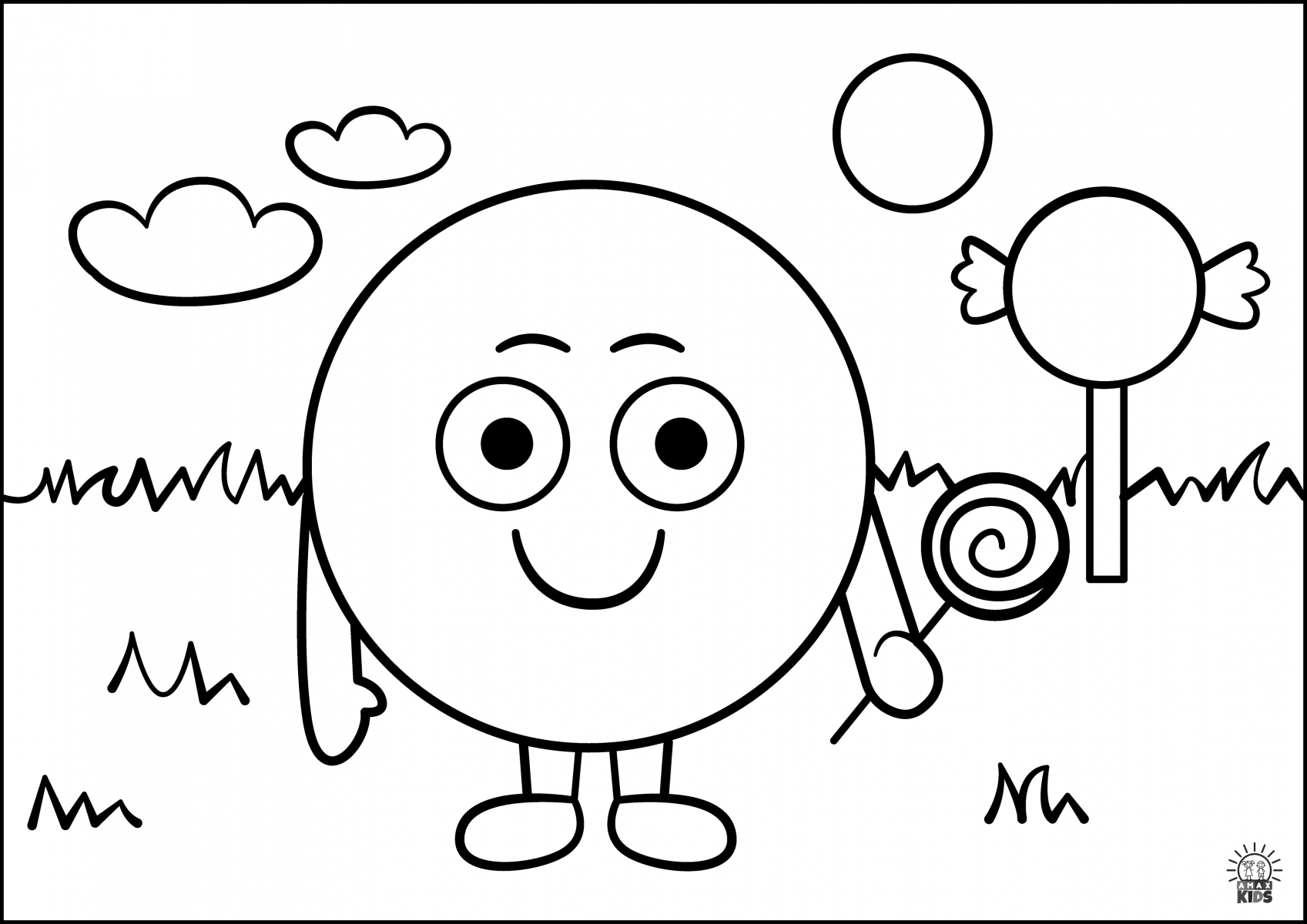 Coloring pages for kids – Shapes | Amax Kids