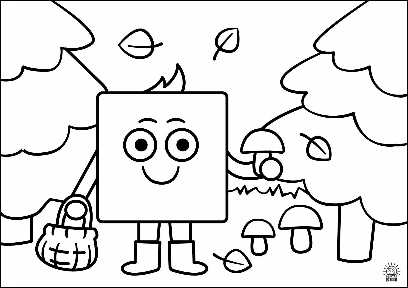 Download Coloring pages for kids - Shapes | Amax Kids