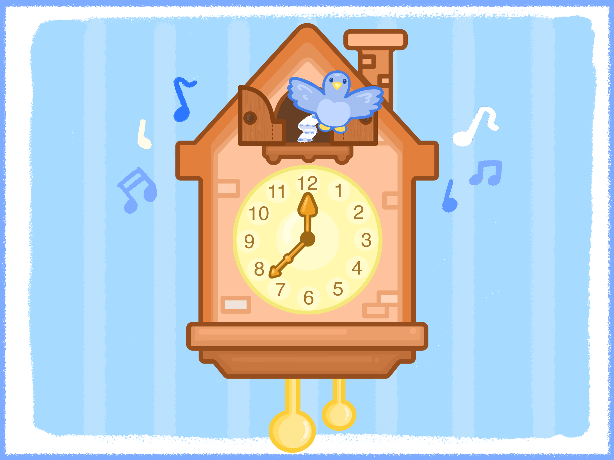 Printable Paper Cuckoo Clock For Kids Amax Kids