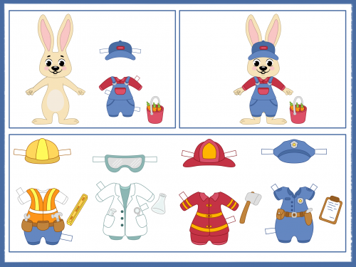 Printable Dress Up Game – Professions | Amax Kids