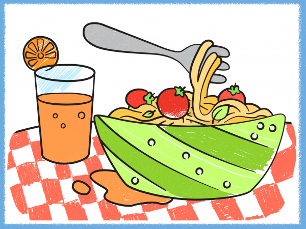 Coloring pages for kids – Food | Amax Kids
