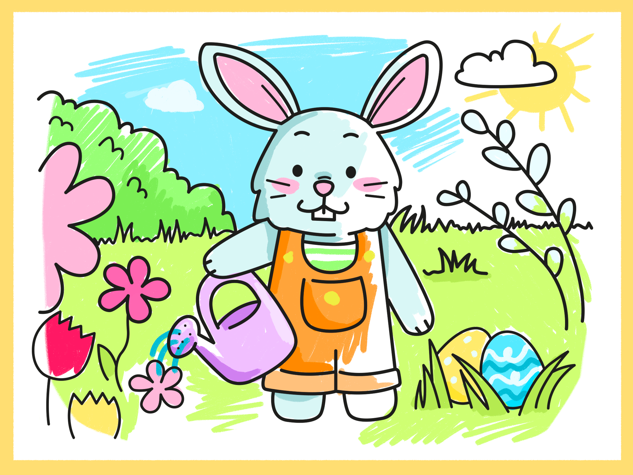 Printable Easter Coloring Pages for Kids | Amax Kids